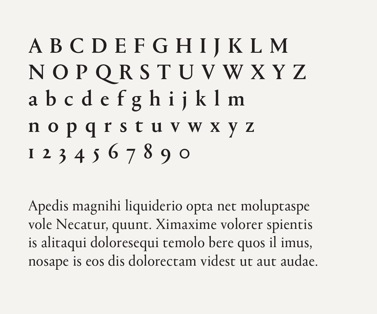 Feinkost Typografie Corporate Design